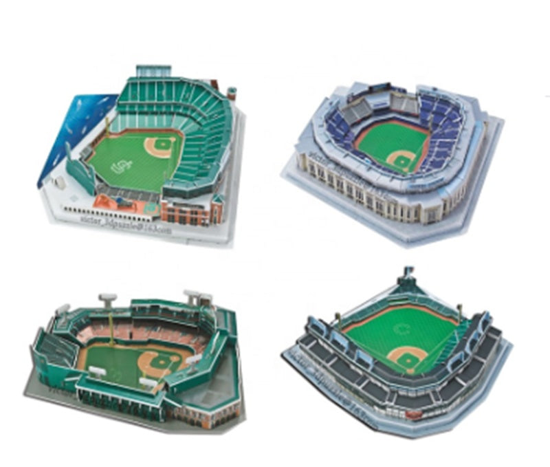 Three-dimensional Jigsaw Major League Baseball Stadium Model