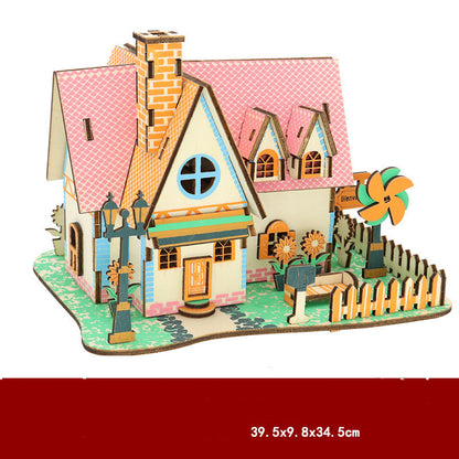 Wooden 3D Jigsaw Puzzle For Children DIY