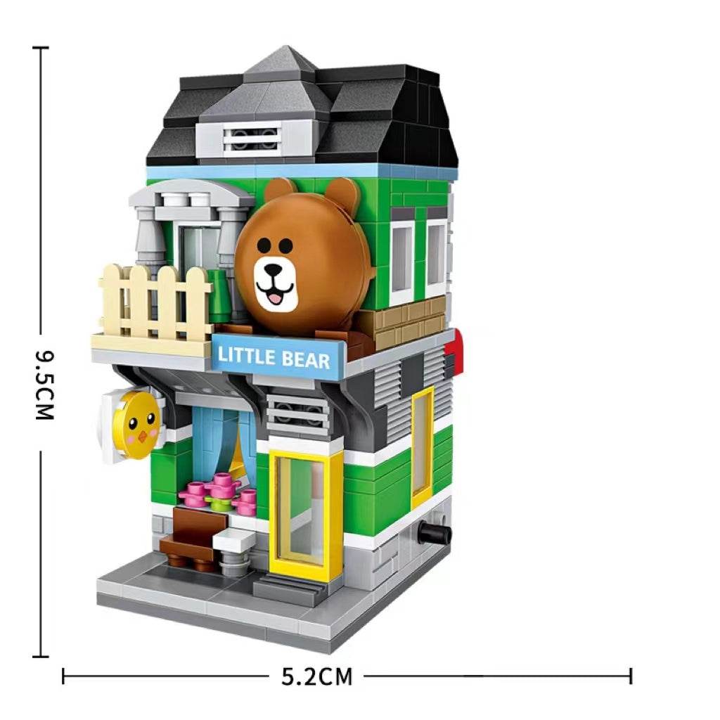 Street View Children's Small Particle Assembling Building Blocks Educational Toys - Here2Save