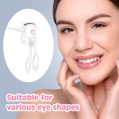 Heated Eyelash Curler Electric Temperature Control Mini Eyelash Curler Electric Portable Charging - Here2Save