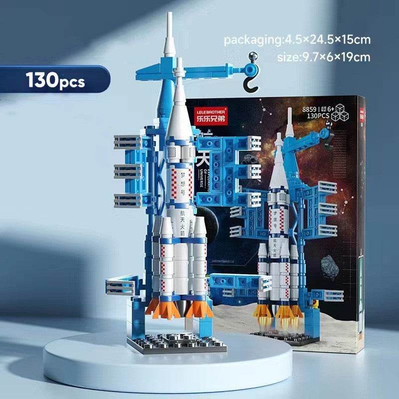 Space Rocket Model Building Block Toy - Here2Save