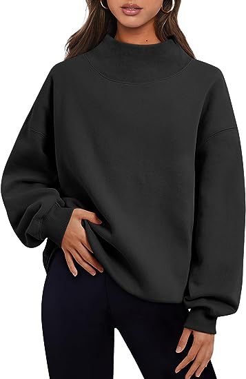 Jersey Sudadera Color Sólido Tops Sueltos Cuello Redondo Sudadera Con Capucha Mujer Ropa Gruesa