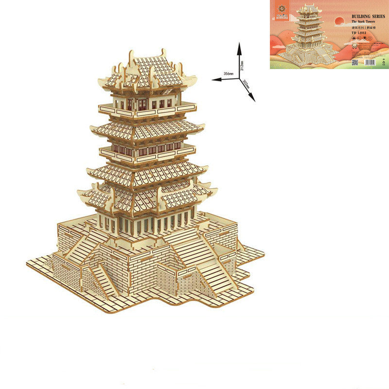 DIY3D Wooden Stereoscopic Puzzle Of Suzhou Garden Building Model