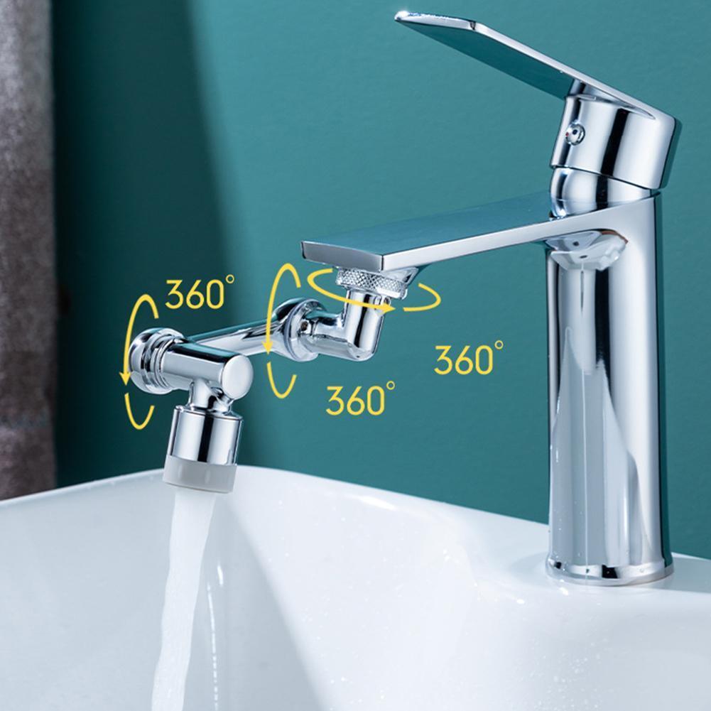 Universal 1080 Swivel Faucet Aerator Multifunction Faucet Extender Universal Swivel Splash Resistant Shower - Here2Save