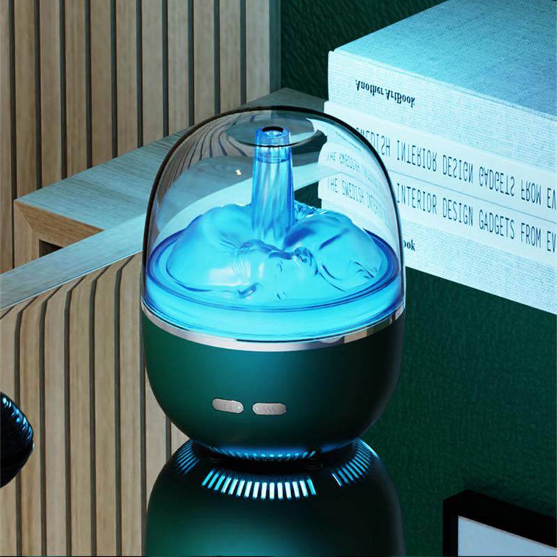 Air Humidifier Essential Oil Ultrasonic Aromatherapy Atomizer Colorful Light Heavy Fog Volume Office Home Accessories - Here2Save