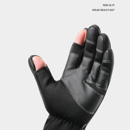 Opened-Finger Gloves Touchscreen Unisex Waterproof Windproof Warm Winter Gloves For Cycling Fishing Skiing - Here2Save