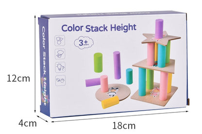 Balanced Stacked High Tower Of Pisa Blocks