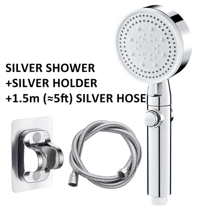 Shower Bath Shower Head Pressurized Large Water Output - Here2Save