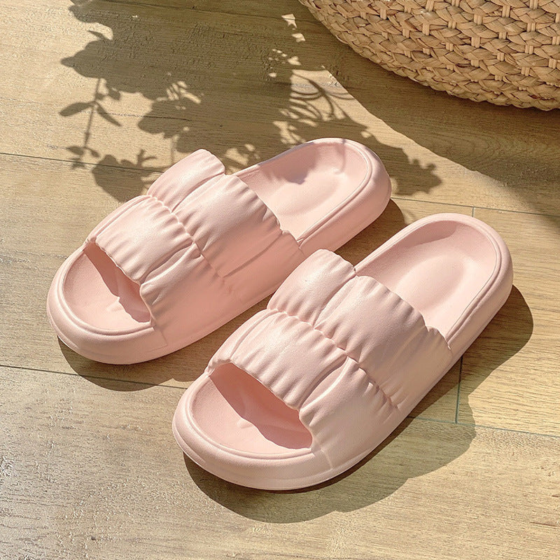 Women Home Shoes Bathroom Slippers Soft Sole Slides Summer Beach Shoes - Here2Save