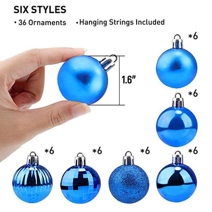 36 PCs Christmas Color Ball Whole Box Set