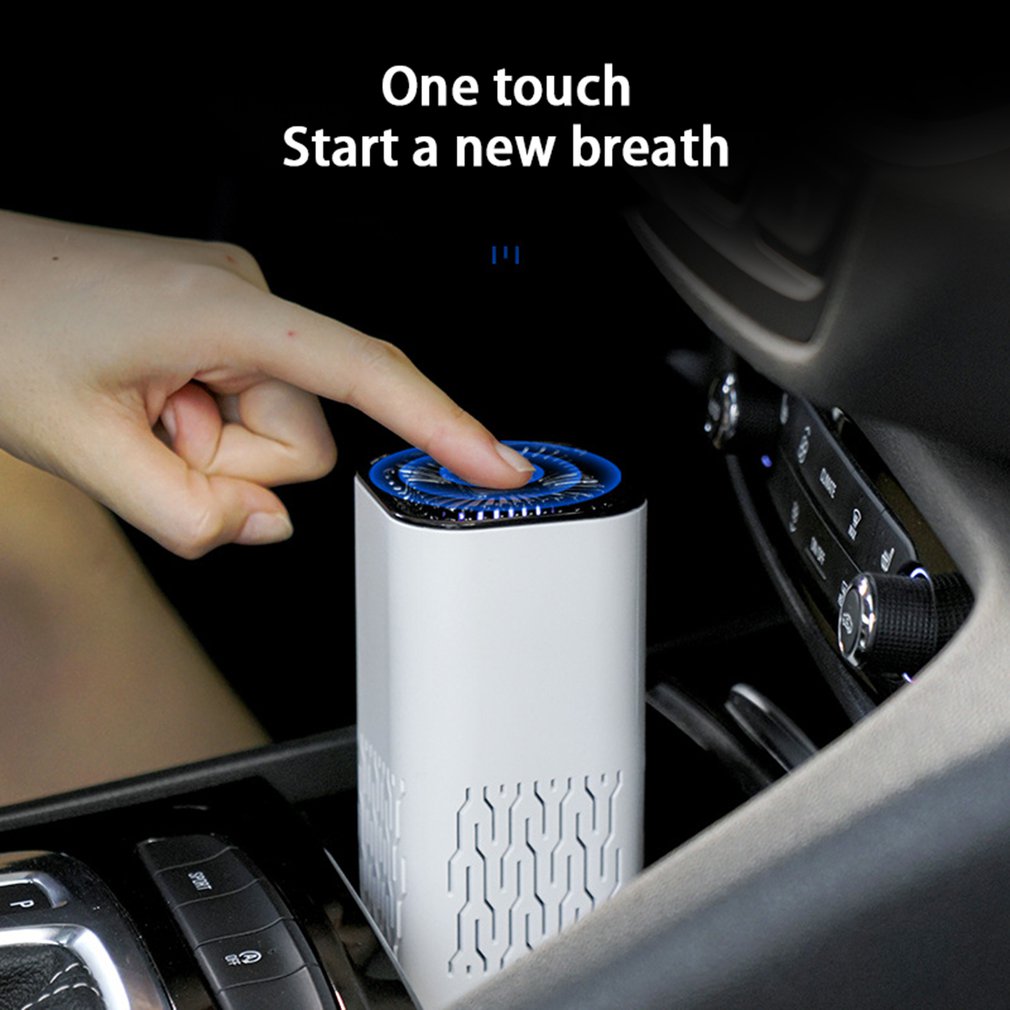 Car Air Purifier Portable Negative Ion Generator Remove Formaldehyde Dust Smoke Air Freshen Washer For Home Car - Here2Save