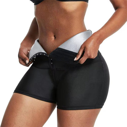 Slimming Pants Waist Trainer Shapewear Tummy Hot Thermo Sweat Leggings Fitness Workout Sweat Sauna Pants Body Shaper - Here2Save