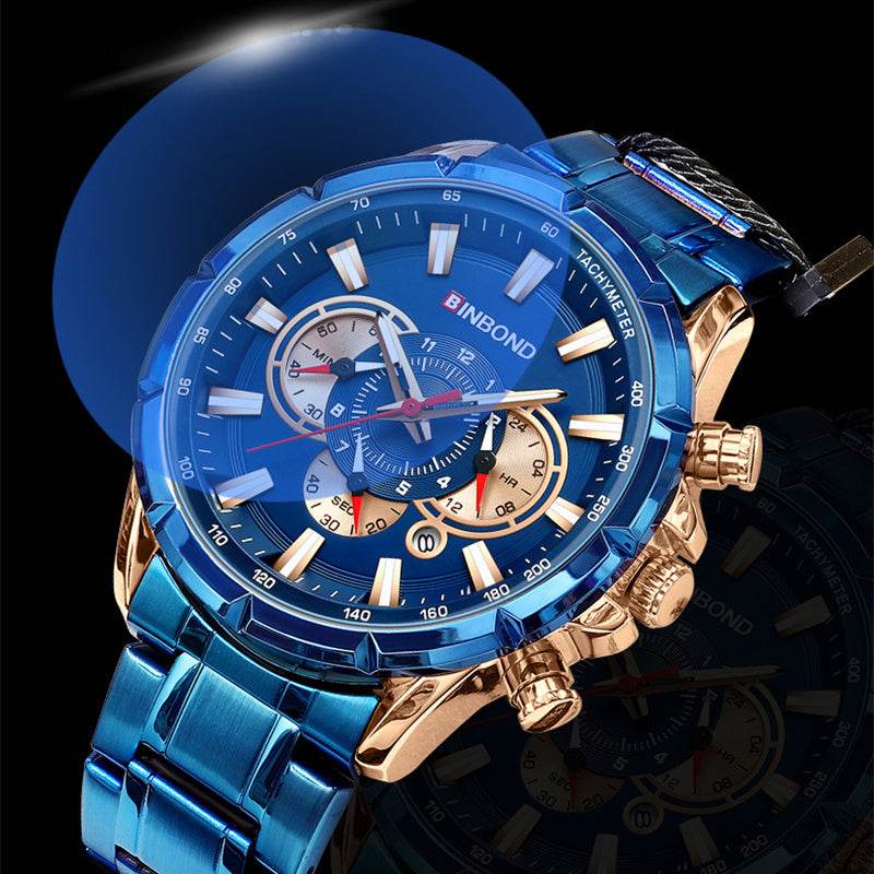 Tactical Motorcycle Waterproof Luminous Watch Timing Multi-Pointer - Here2Save