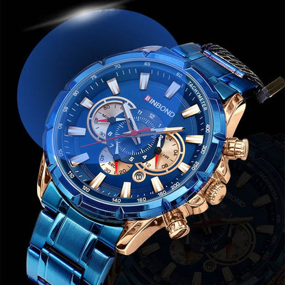 Tactical Motorcycle Waterproof Luminous Watch Timing Multi-Pointer - Here2Save