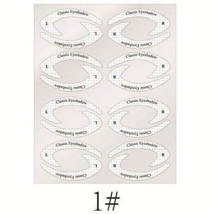 New Eyeshadow Eyeliner Makeup Template Sticker - Here2Save
