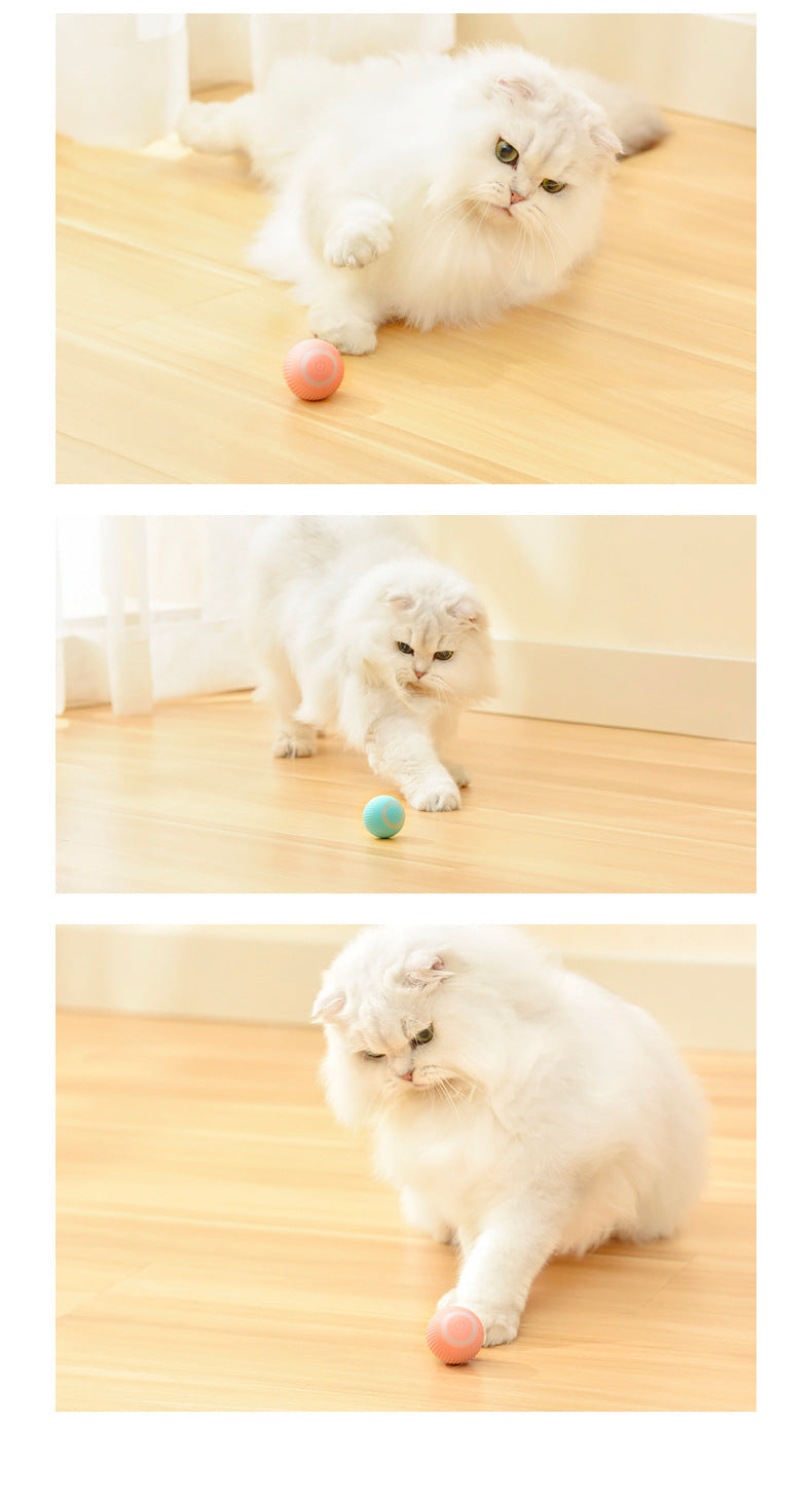 Cat Gravity Intelligent Rolling Ball Tease Toy Pet Automatic Rotating Ball - Here2Save