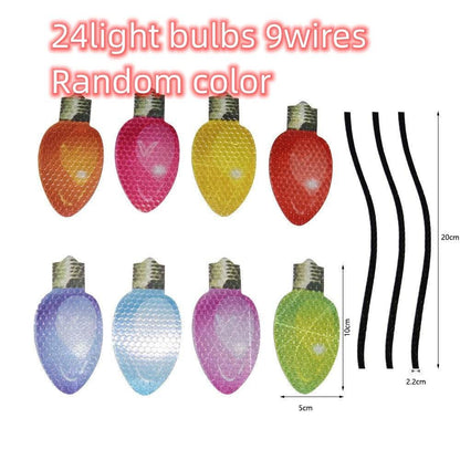 Santa Claus Magnetic Reflective Bulb Sticker - Here2Save