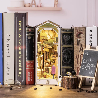 Robotime Rolife Book Nooks Series Stories In Books 4 Kinds DIY Wooden Miniature House Furniture Sakura Densya TGB01 Dropshipping - Here2Save