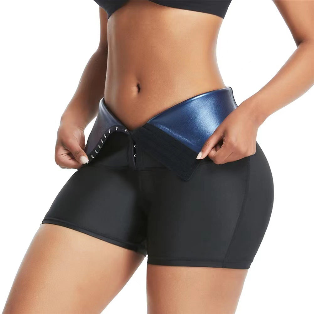 Slimming Pants Waist Trainer Shapewear Tummy Hot Thermo Sweat Leggings Fitness Workout Sweat Sauna Pants Body Shaper - Here2Save