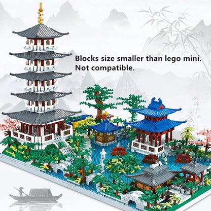 Oriental Garden Leifeng Tower Hangzhou Diamond Micro-particle Building Blocks