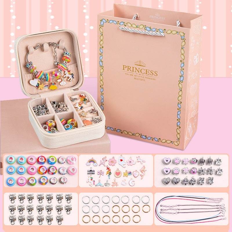 Children's Diy Handmade Beaded Bracelet Creative Jewelry Set Gift Box - Here2Save