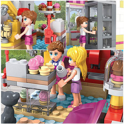 Play House Girl Princess Creative Assembling Small Particles Building Blocks Camper Educational Toys - Here2Save
