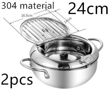 Stainless Steel Telescopic Folding Basket Frying Basket French Fries Degreasing Kitchen Tool - Here2Save