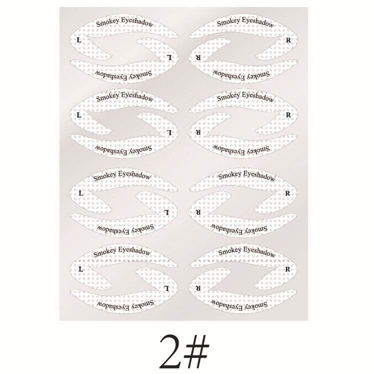New Eyeshadow Eyeliner Makeup Template Sticker - Here2Save