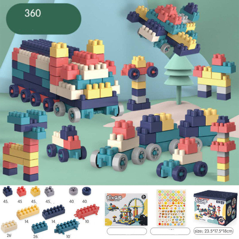 Assemble The Large-particle Building Blocks For Children