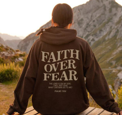 Faith Over Fear Sweatshirt,Christian Shirt,Bible Verse Hoodi