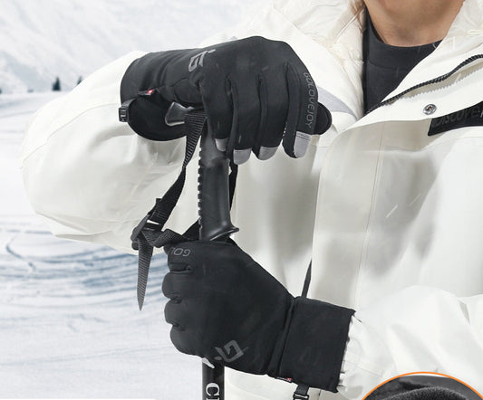 Waterproof Touch Screen Non-slip Plus Velvet Windproof Warm Gloves