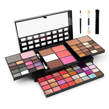 74 Colors Makeup Set Lip Gloss Blush Eyeshadow Highlight Combination Plate Wholesale Makeup Set