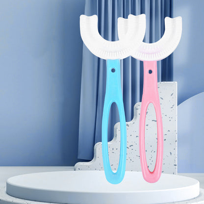 Children's U-shaped Food Grade Soft Rubber Toothbrush - Here2Save