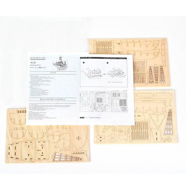Three-dimensional model - sailing boat - Here2Save