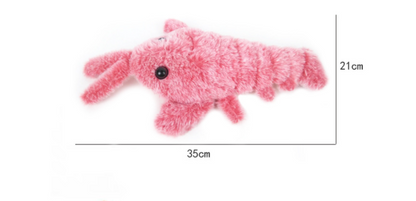 Pet Toys Electric Jumping Shrimp USB Charging Simulation Lobster Funny Cat Plush Pets Toy - Here2Save