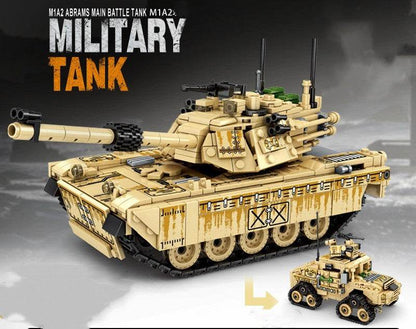 Tank Military Building Blocks WWII Eating Chicken Children Assembling Building Blocks - Here2Save