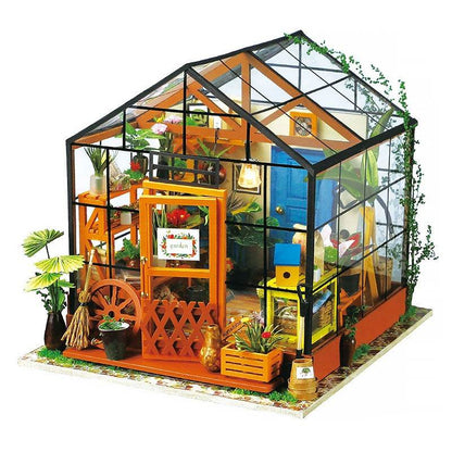 Robotime DIY Wooden Miniature Dollhouse 1 24 Handmade Doll House Model Building Kits Toys For Children Adult Drop Shipping - Here2Save