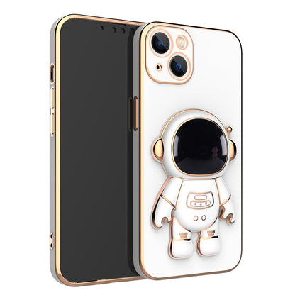 3D Astronaut Phone Case Anti-Drop Electroplating Bracket - Here2Save