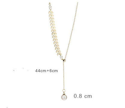 Special-interest Design Wheat Pearl Necklace Earring Bracelet Set - Here2Save