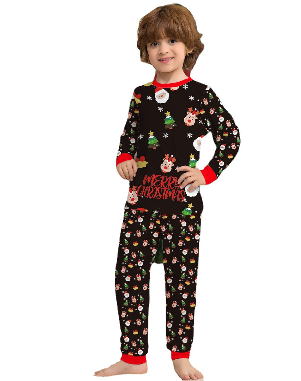 Conjunto de pijamas navideños familiares, pijamas navideños para familia, pijamas navideños, ropa de dormir navideña