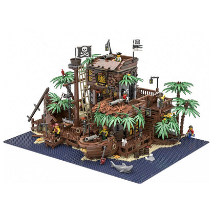 Large Captain Action Shipwreck Caribbean Series Assembled Toys