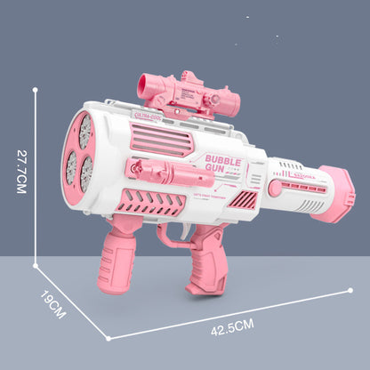 Bubbles Gun Kids Toy Rocket Soap Bubble Machine Guns Automatic Blower Portable Pomperos Toy For Children Gift - Here2Save