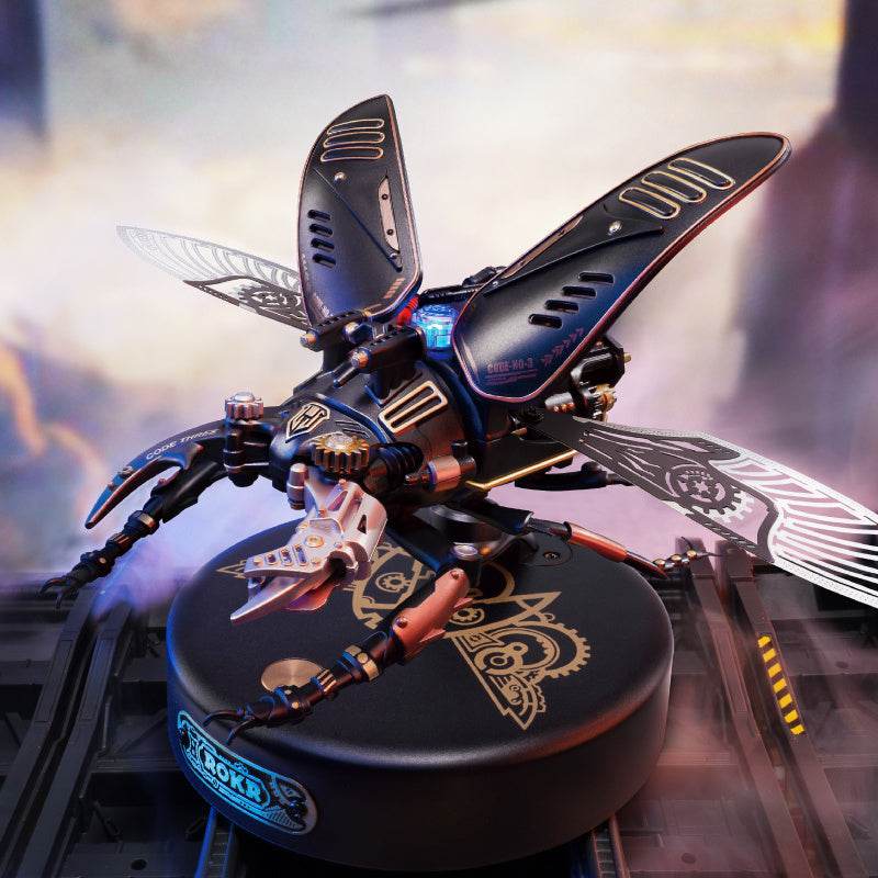 Robotime Rokr The Storm Beetle DIY Moveable Mechanic Organism 3D Puzzle Series Steampunk Design Funny Toys For Kids Child - Here2Save
