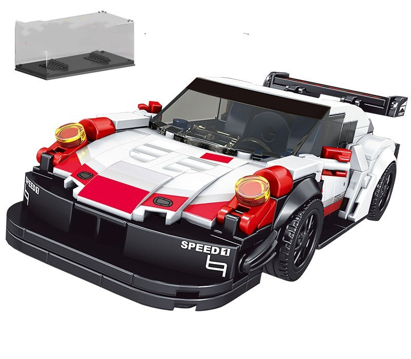 Mini Famous Series Sports Car Assembly Building Blocks Toy Models