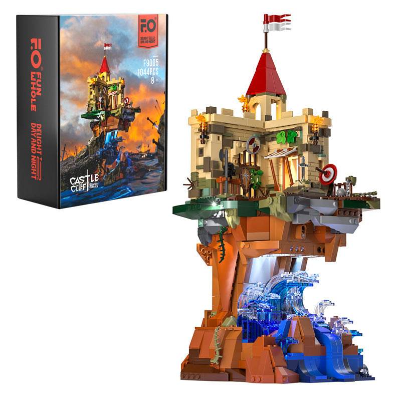 Cliff Castle Middle Ages LED Block Lighting Toys - Here2Save