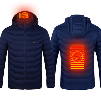 New Heated Jacket Coat USB Electric Jacket Cotton Coat Heater Thermal Clothing Heating Vest Men's Clothes Winter - Here2Save