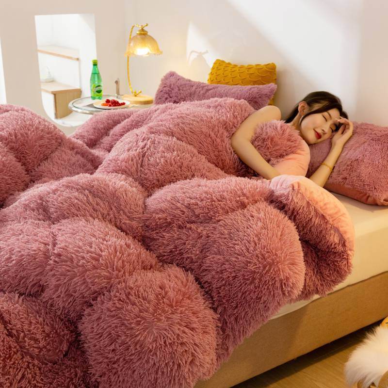 Super Soft Long Fleece Mink Crystal Velvet Thickened Warm Winter Quilt - Here2Save