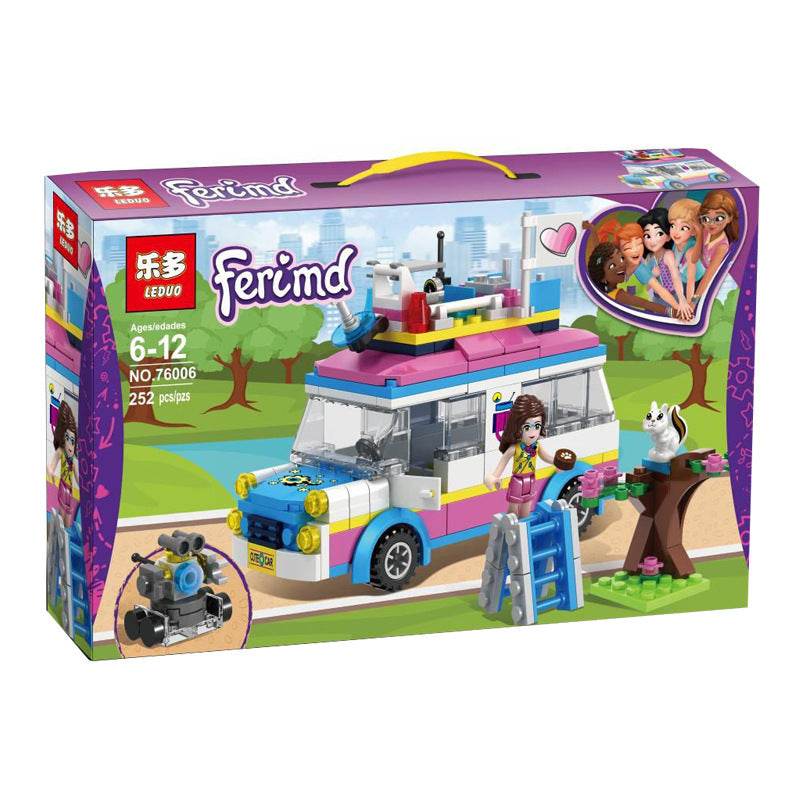 Play House Girl Princess Creative Assembling Small Particles Building Blocks Camper Educational Toys - Here2Save