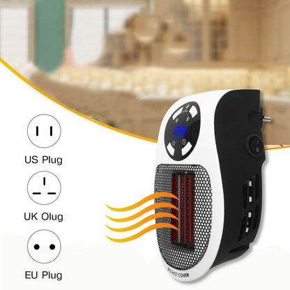 Portable Electric Heater Wall Fan Heater Handy Heating Stove Adjustable Thermostat Radiator Warmer Machine Home Appliance - Here2Save