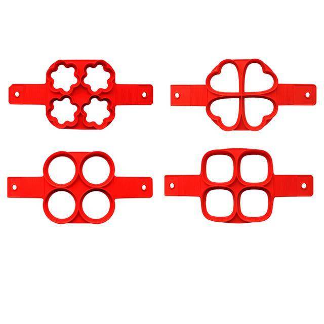Silicone Non Stick Fantastic Egg Pancake Maker Ring Kitchen Baking Omelet Molds Flip Cooker Egg Ring Mold - Here2Save